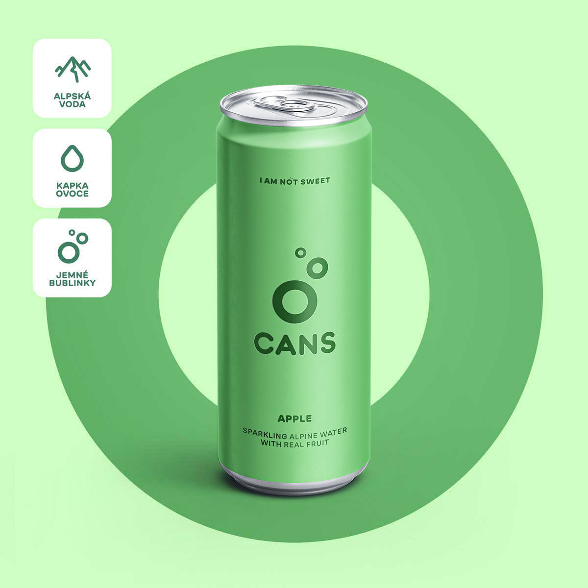 CANS JABLKO & BEZINKA -- 24 × 330ml