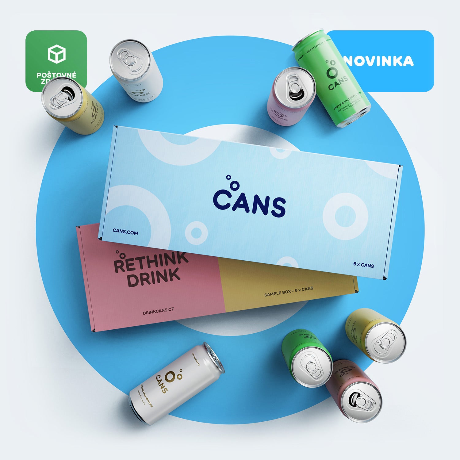 CANS SAMPLE BOX -- 12 × 330ml